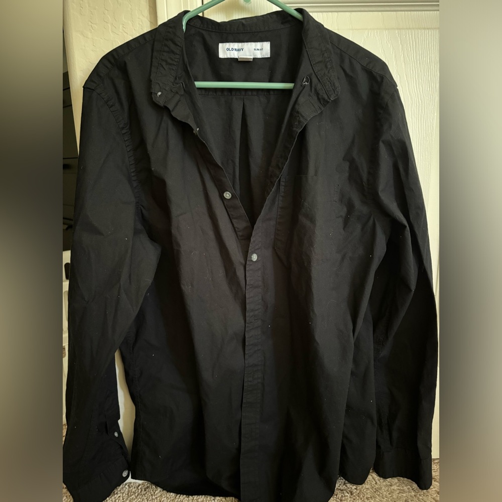 Men’s Black dress shirt